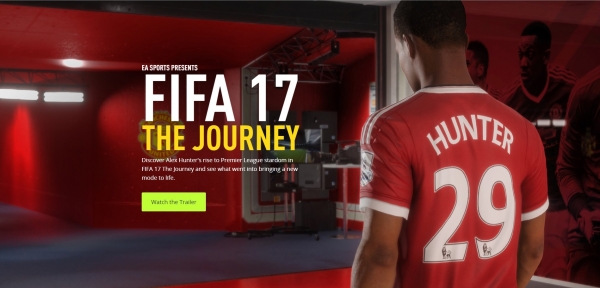 FIFA 17의 '더 저니' 모드 (자료: EA 공식 홈페이지)