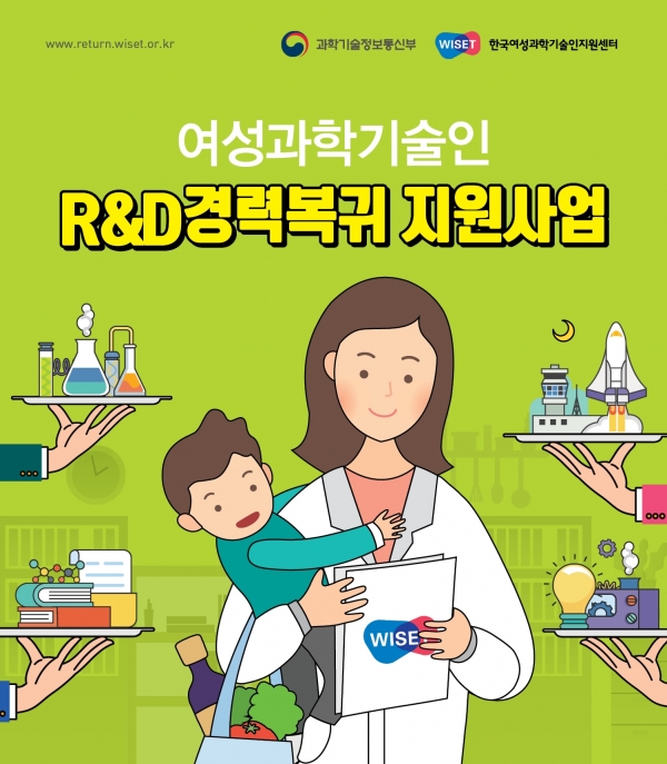 출처: 여성과학기술인 R&D경력복귀지원팀