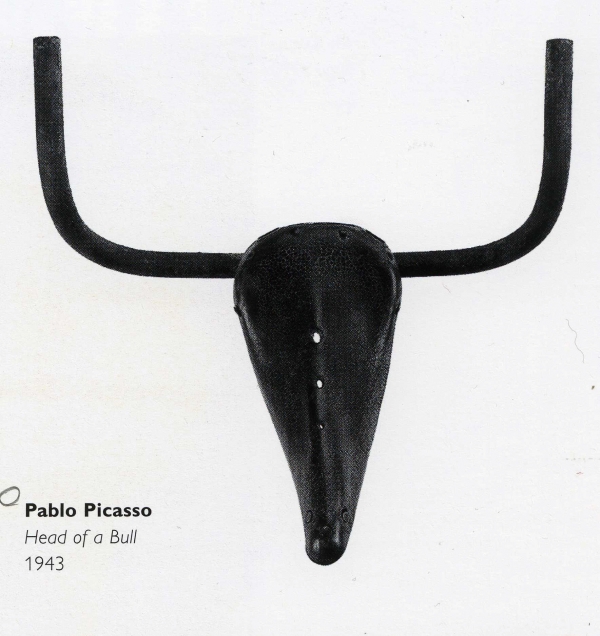 파블로 피카소, 황소머리, 자전거핸들과 손잡이, 1943