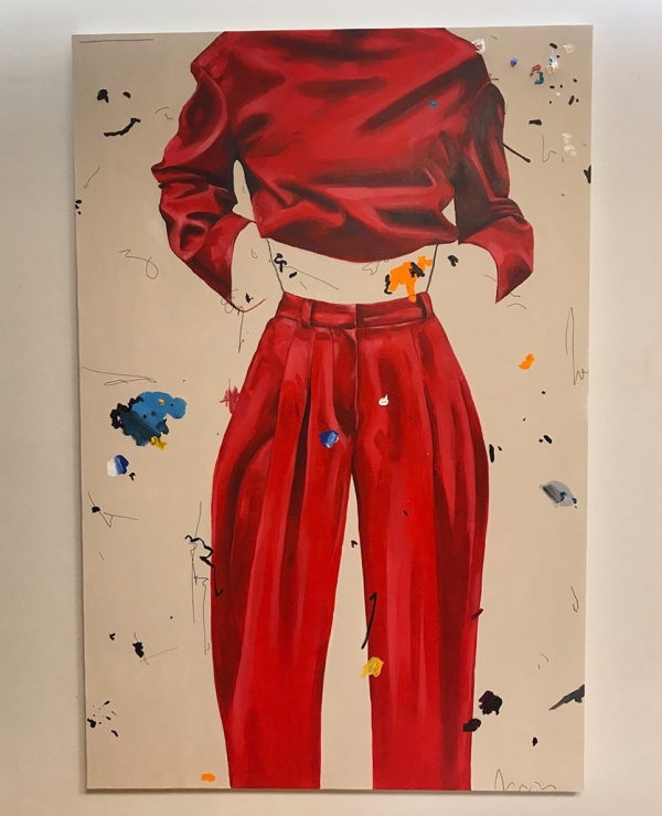 릴리손, Feeling Diary Untitled 4, 97x145.5cm,acrylic on canvas, 2017