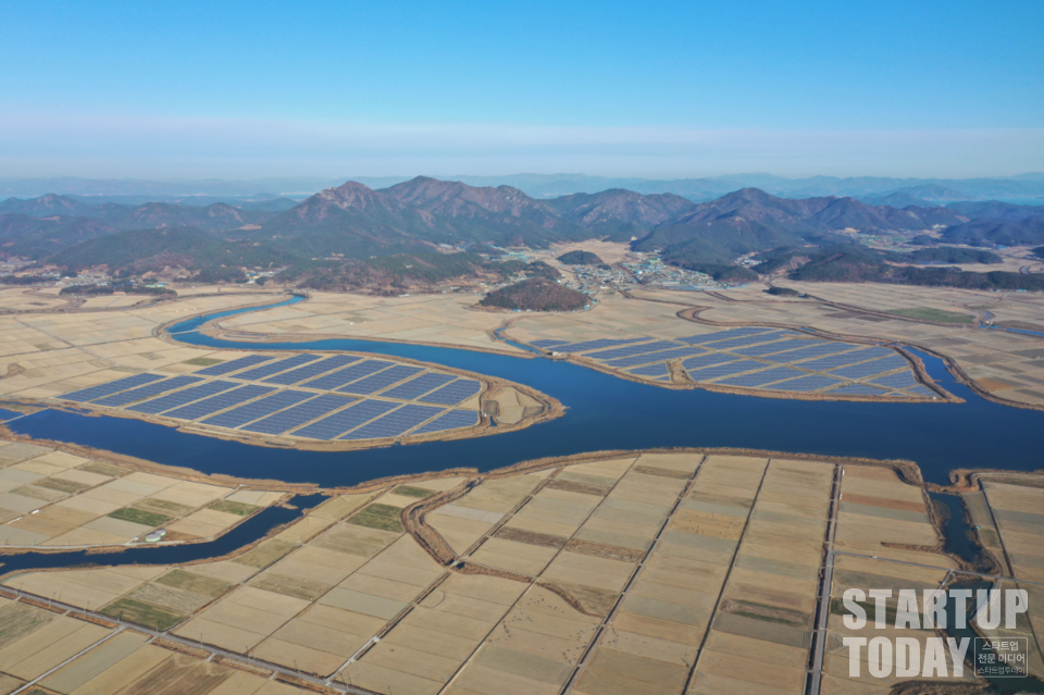 고흥 해창만 태양광 조감도. (출처: 한수원)