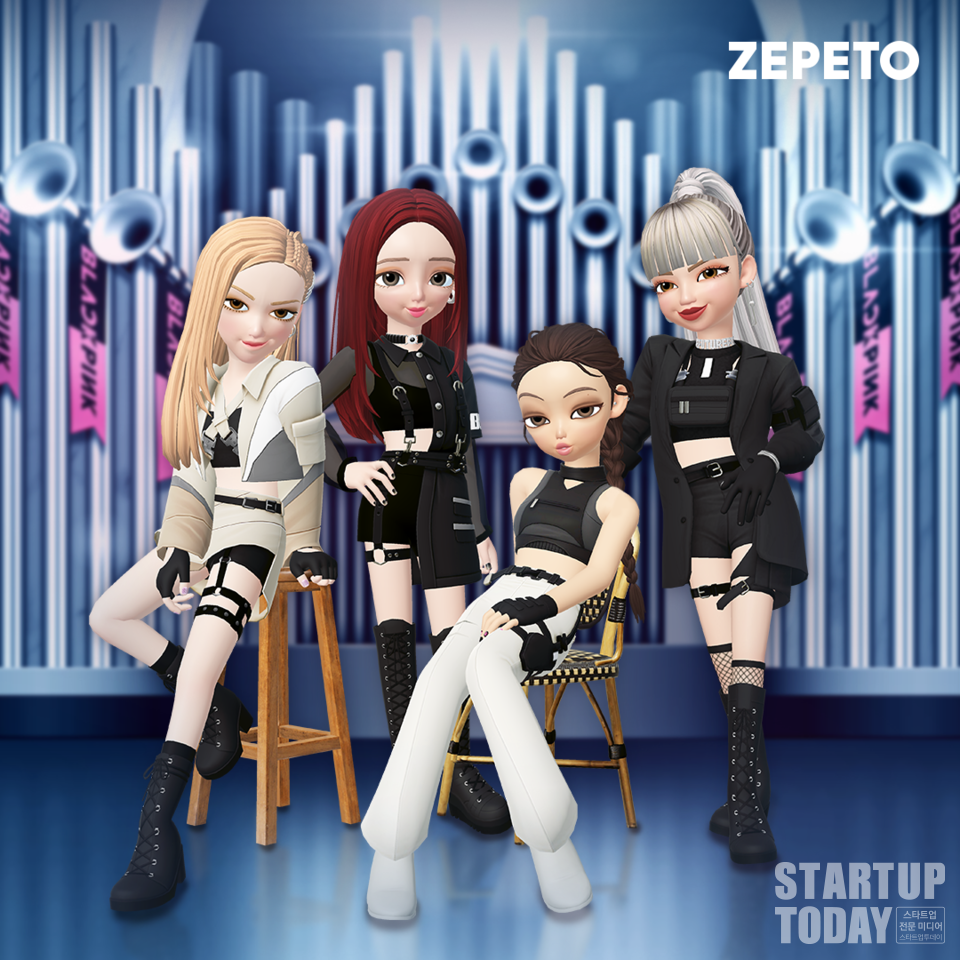 제페토 아바타로 재탄생한 블랙핑크. (이미지=네이버)