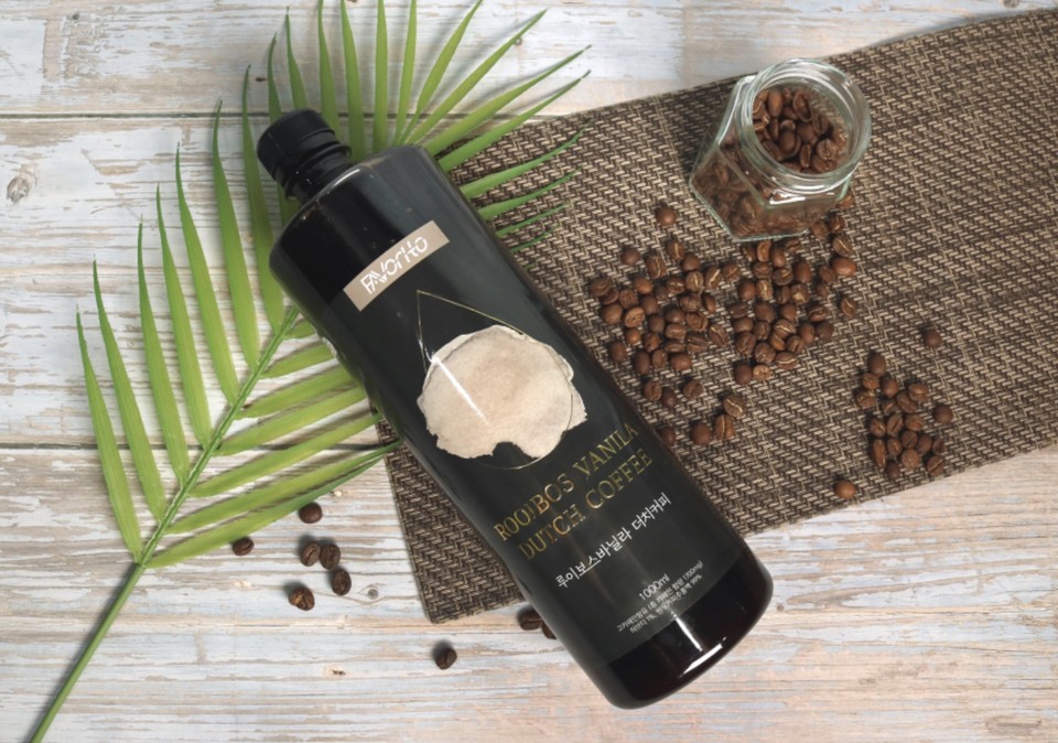 허브를 활용한 티 블렌딩 더치커피. (사진=나물투데이 홈페이지 갈무리)