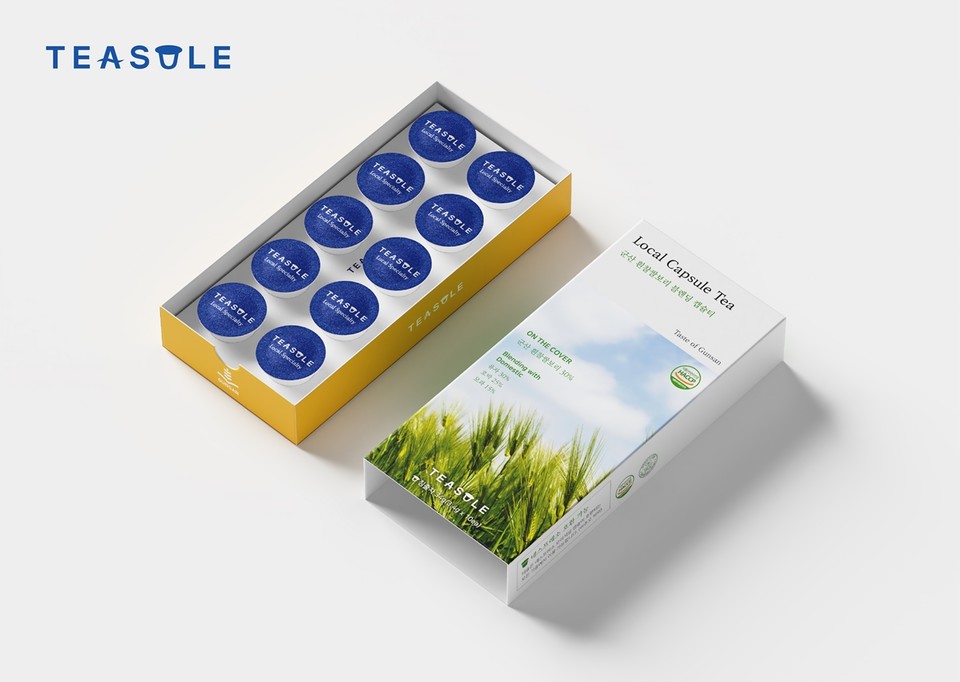 쑥쑥마켓의 대표 상품인 캡슐티 '티슐'. (사진=리디브 제공)