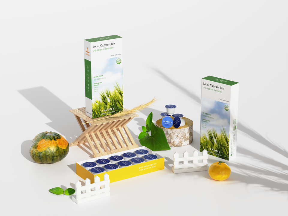 쑥쑥마켓의 대표 상품인 캡슐티 '티슐'. (사진=리디브 제공)