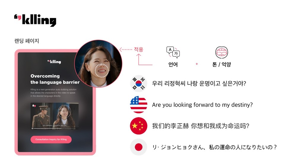 클레온의 자동 더빙 솔루션 클링(사진=클레온)