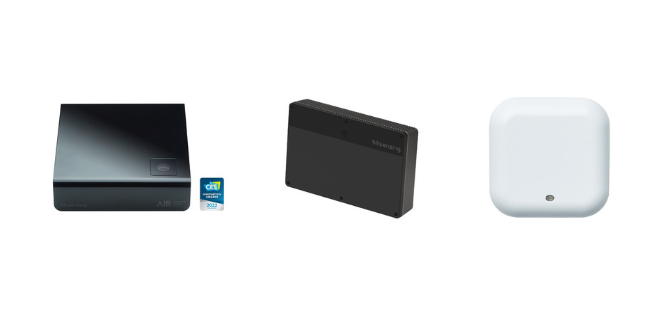 (왼쪽부터)자율주행, 스마트 인프라, 웰니스 레이더 솔루션(사진=비트센싱)