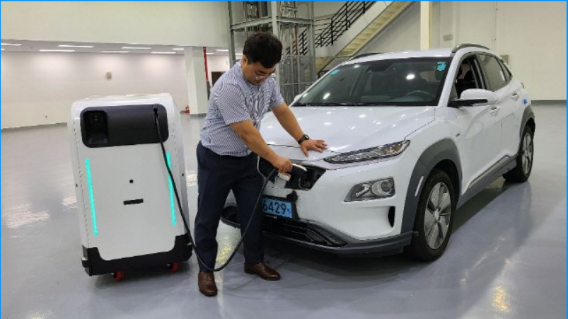 이동식 전기차 비대면 충전 플랫폼의 예시 (사진=원키)