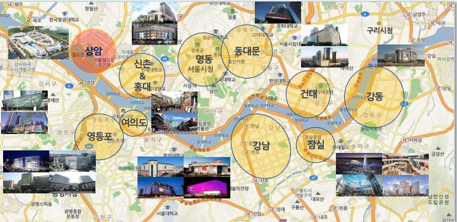 최근 현대백화점 더현대 서울이 여의도에 문을 열면서 영등포와 용산까지 파급력이 미치고 있다(자료=조춘한 교수)