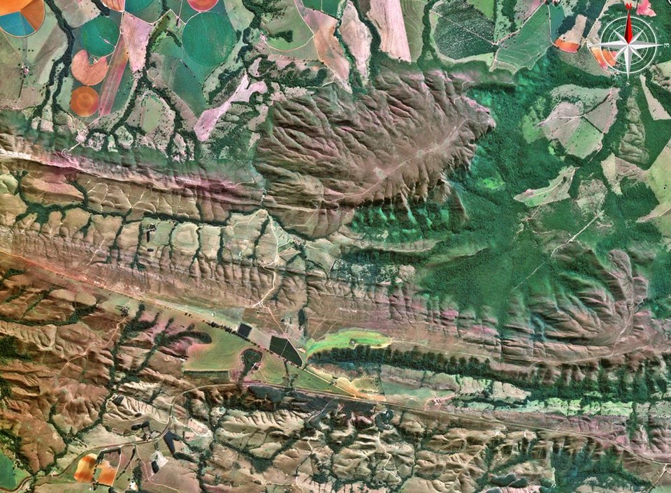 브라질 아락사 위성 촬영(사진=에스아이아이에스)