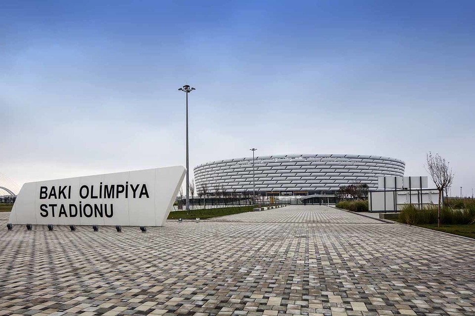 아제르바이잔에 있는 바쿠 올림픽스타디움(사진=희림종합건축사사무소)