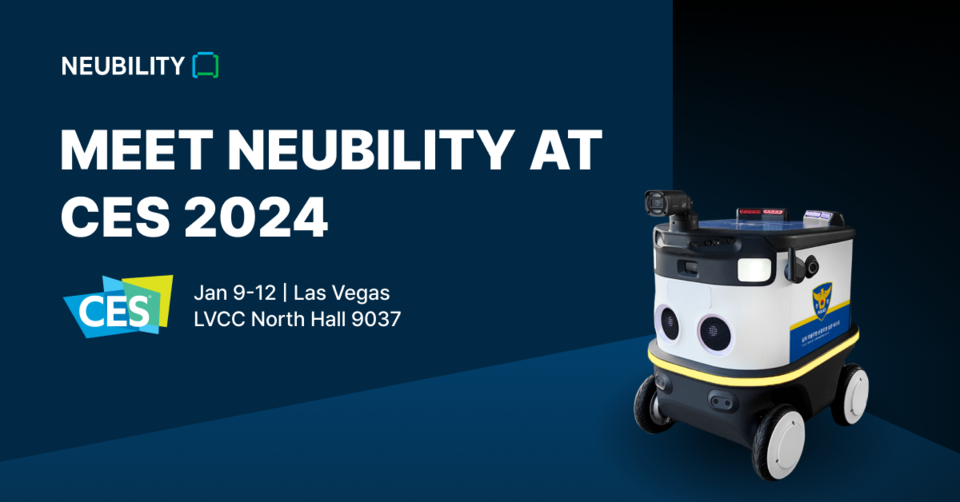 뉴빌리티가 ‘CES 2024’에서 선보이는 순찰로봇(사진=뉴빌리티)