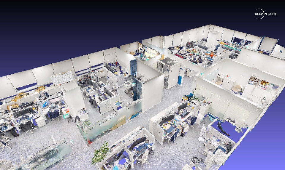  딥인사이트의 휴대용 3D 라이다 솔루션 ‘디멘뷰’의 3D 스캔 결과물(사진=딥인사이트)