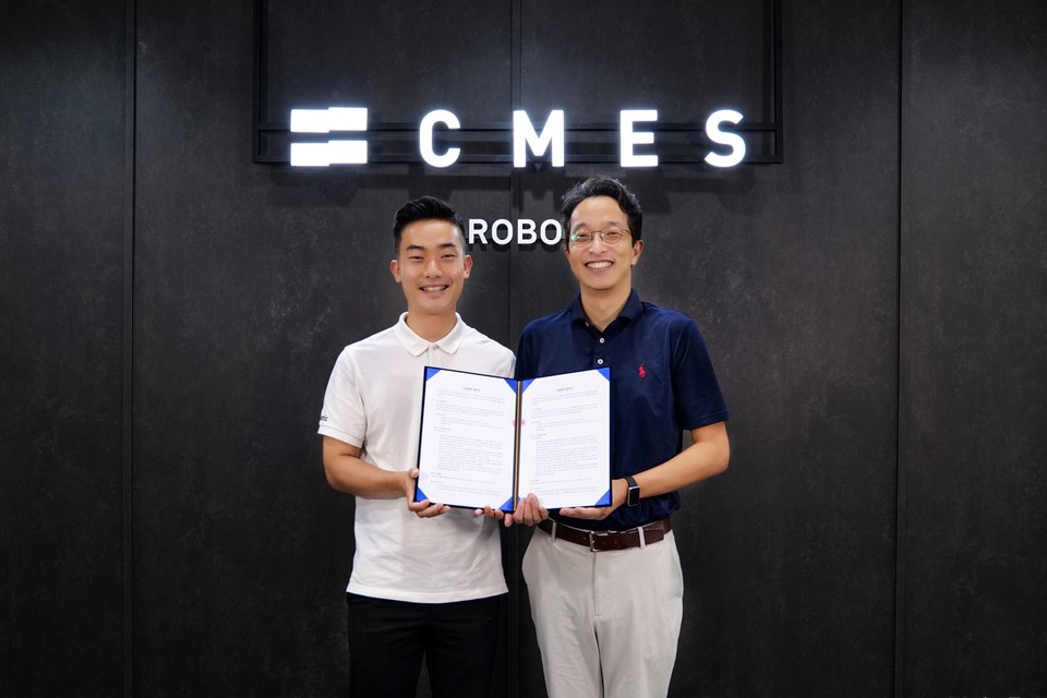 (왼쪽부터)플로틱 이찬 대표와 씨메스 이성호 대표(사진=플로틱) 